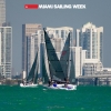 Melges 24 Class sailing in Miami Sailing Week, day two.