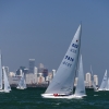 Star Class 7816 sailing in Bacardi Miami Sailing Week, day one.