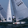 Star Class 8464 sailing in Bacardi Miami Sailing Week, day two.