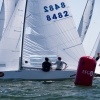 Star Class 8482 sailing in Bacardi Miami Sailing Week, day two.