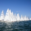 Star Class start at day 1 of Bacardi Miami Sailing Week.