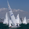 Star Class 7816 sailing in Bacardi Miami Sailing Week, day one.