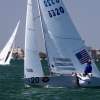 Star Class 8320 sailing in Bacardi Miami Sailing Week, day one.