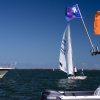 Star Class 8320 sailing in Bacardi Miami Sailing Week, day one.