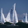 Star Class 8474 and 8494 sailing in Bacardi Miami Sailing Week, day one.