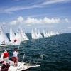 Star Class start at day three of Bacardi Miami Sailing Week.