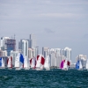 J70 Class sailing in Bacardi Miami Sailing Week, day four.