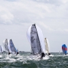 Melges 20 Class sailing in Bacardi Miami Sailing Week, day five.