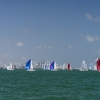 J70 Class sailing at Bacardi Miami Sailing Week, day five.