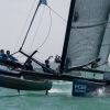 M32 Class US One sailing at Bacardi Miami Sailing Week, day four.