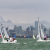 J70 Class 187 and 335 sailing at Bacardi Miami Sailing Week, day six.