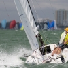 J70 Class 157 sailing at Bacardi Miami Sailing Week, day six.