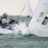 Star Class, bow 35, sailing at Bacardi Miami Sailing Week, day one.