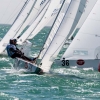 Star Class 8279 sailing at Bacardi Miami Sailing Week, day two.