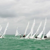 Star Class sailing at Bacardi Miami Sailing Week, day three.