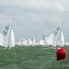 Star Class 8340 and 8465 sailing at Bacardi Miami Sailing Week, day three.