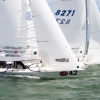 Star Class 7608 sailing at Bacardi Miami Sailing Week, day three.