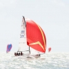 J70 Class 776 sailing at Bacardi Miami Sailing Week.