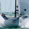 J70 Class 157 sailing at Bacardi Miami Sailing Week.