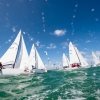 J70 Class 220 sailing at Bacardi Miami Sailing Week.