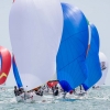 J70 Class 49 sailing at Bacardi Miami Sailing Week, day six. Photo by Cory Silken.