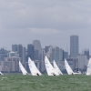 Star Class sailing at Bacardi Miami Sailing Week, day one.