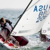 Miami Sailing Week Opti RWB fleet.